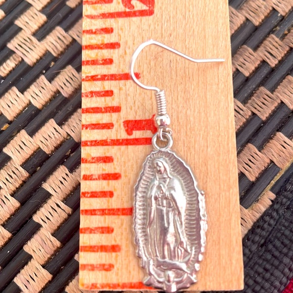 Our Lady of Guadalupe Silver Earrings/ Virgin of Guadalupe Silver Earrings, NWOT - Picture 7 of 7